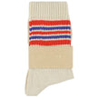 Chaussettes ESCUYER - 5 STRIPES - ecru/orange/bleu