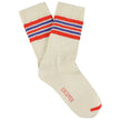 Chaussettes ESCUYER - 5 STRIPES - ecru/orange/bleu
