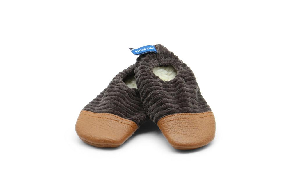 Chaussons Marron | Les petits velours