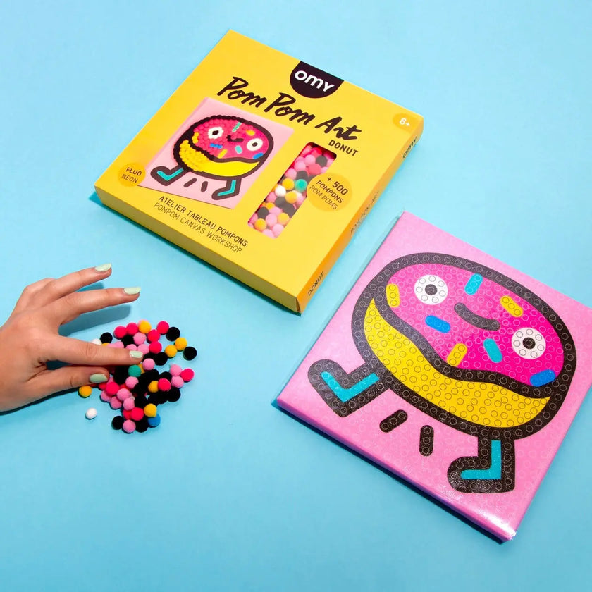 Kit créatif tableau en pompons