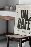 Affiche | D’Abord, Un Café | Poster Typographique