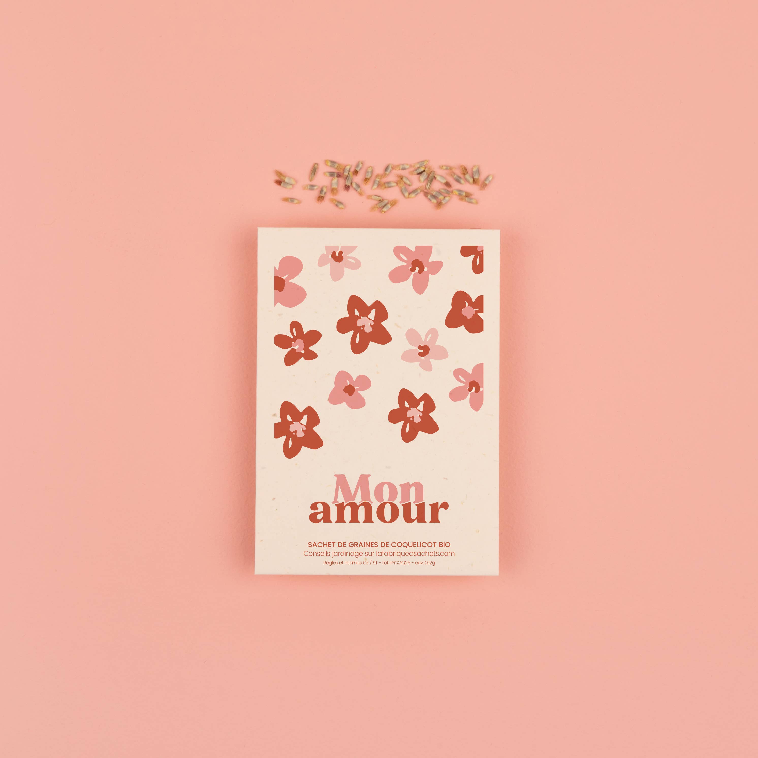 Mon Amour - Sachet de graines de Coquelicot