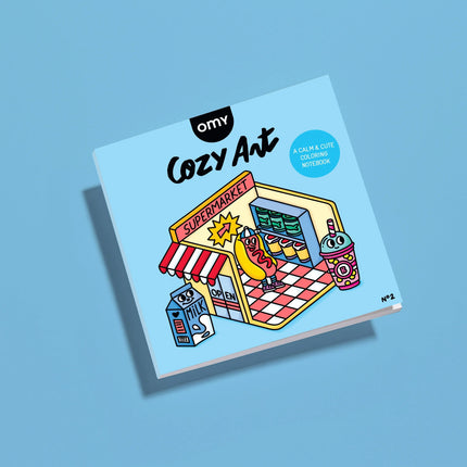 Carnet de coloriage Supermarché – 32 pages détachables