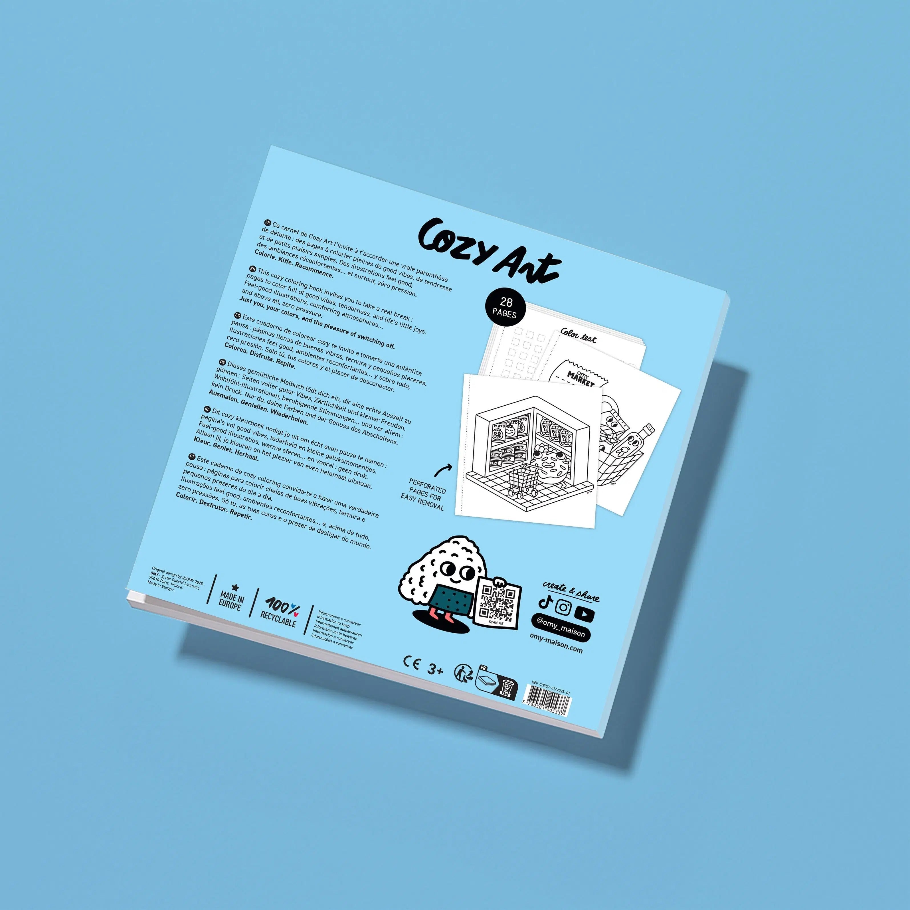 Carnet de coloriage Supermarché – 32 pages détachables