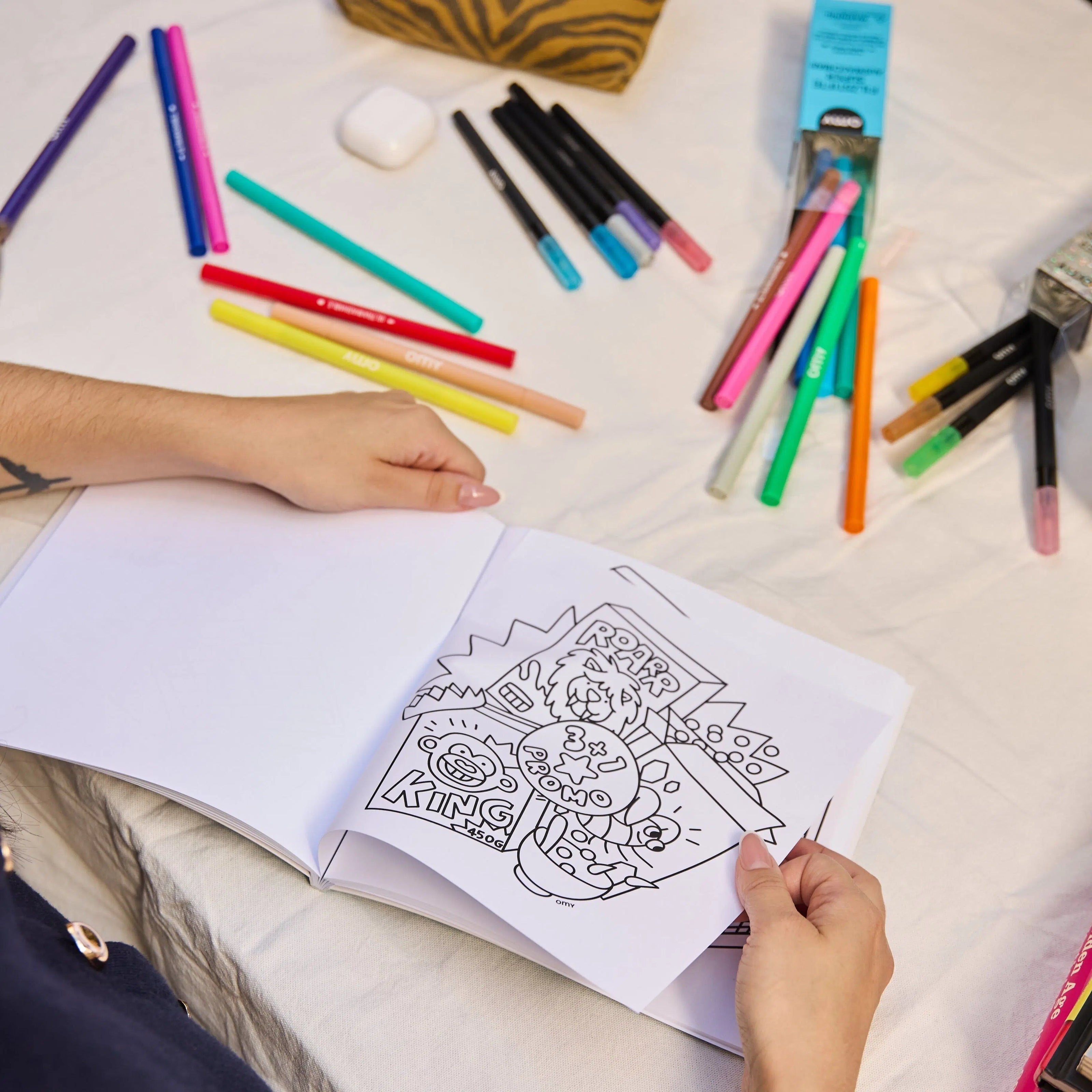 Carnet de coloriage Supermarché – 32 pages détachables