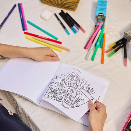 Carnet de coloriage Supermarché – 32 pages détachables