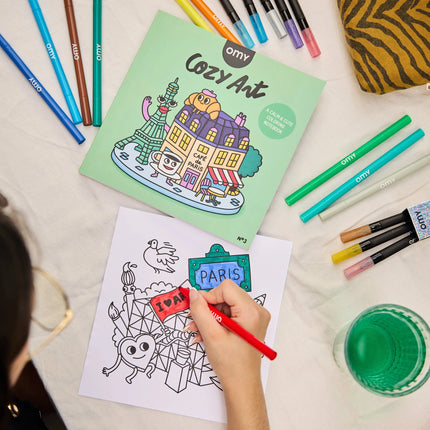 Carnet de coloriage Paris – 32 pages détachables