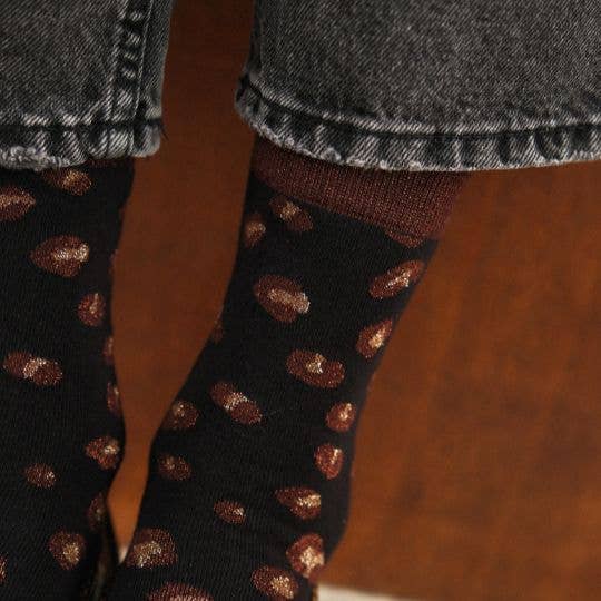 Chaussettes | Léopard noir