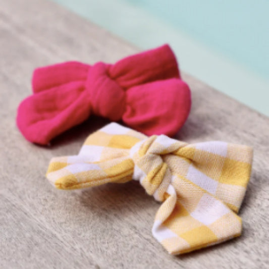 Barrette Isaure | Vichy Jaune