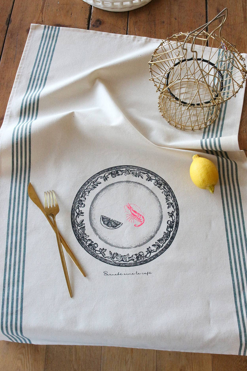 Torchon de cuisine XXL - 100% coton - serigraphie originale