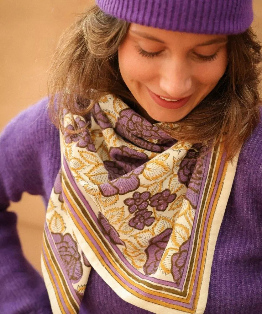 Grand Foulard | Georgia Purple