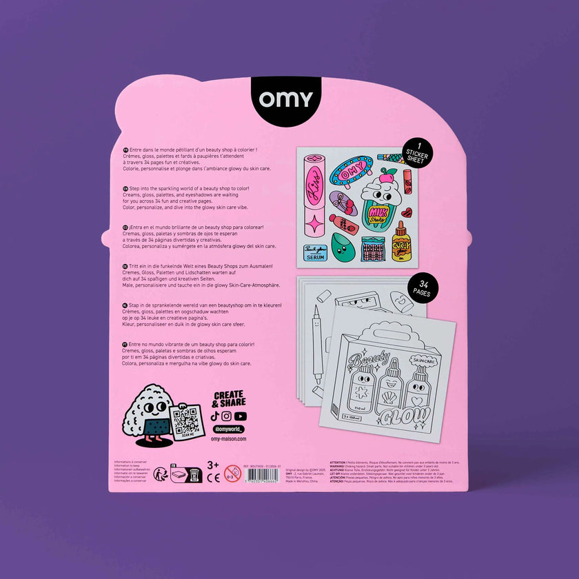 Carnet de coloriage Beauty Shop