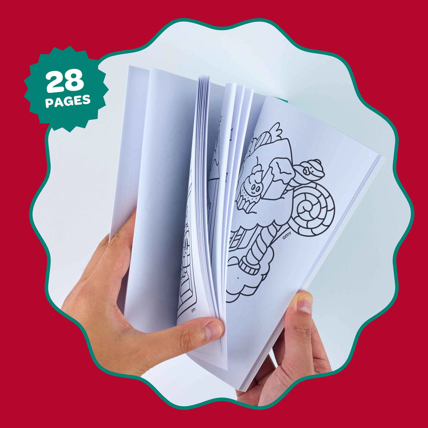 Carnet de coloriage Cozy Winter – 28 pages détachables
