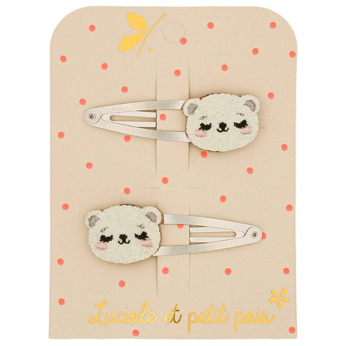 Barrette Flocon l'ourson (paire)