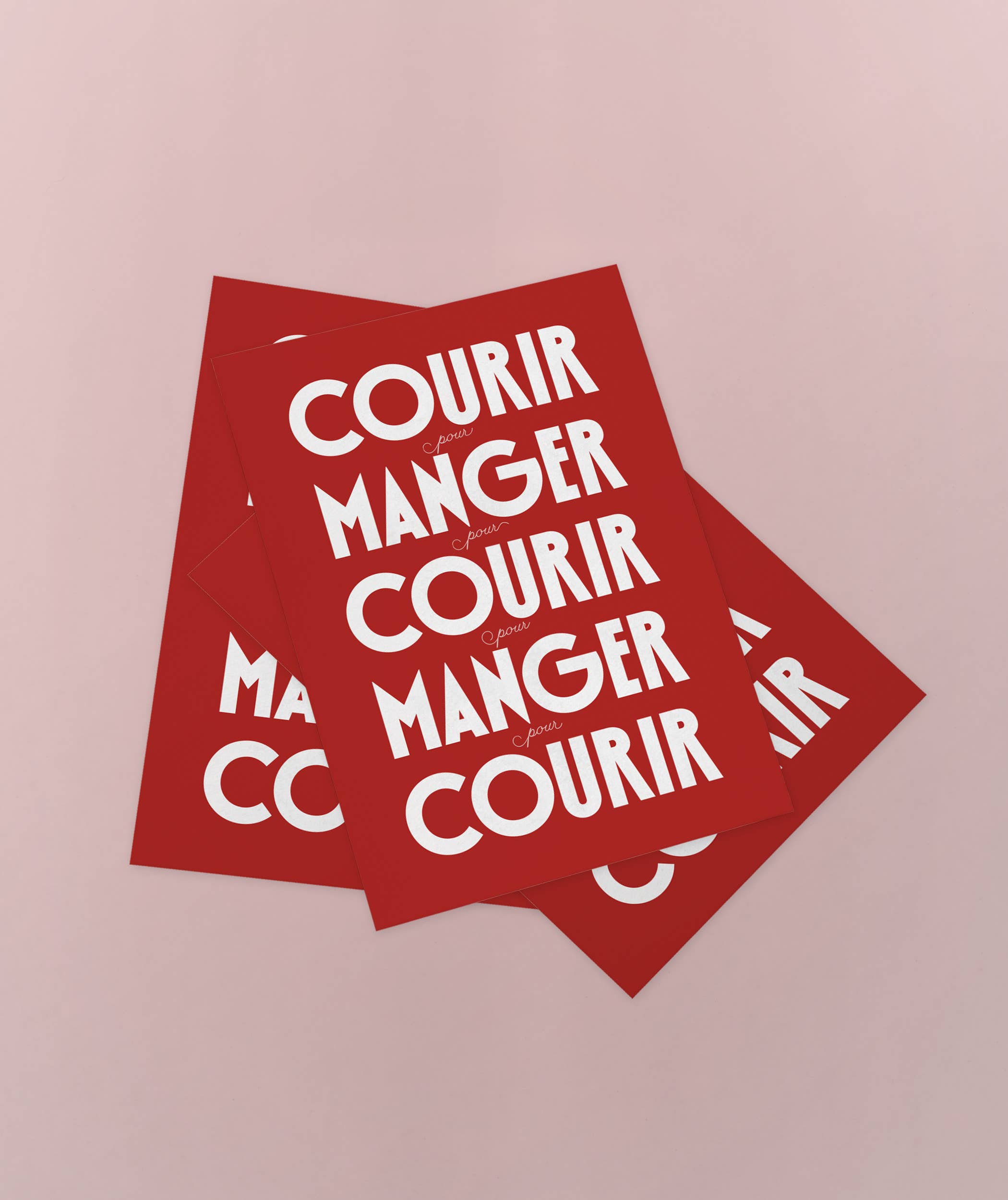 Cartes | Courir, pour manger… | Cartes postales de running