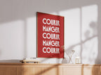 Affiche | Courir, pour manger… | Poster de running