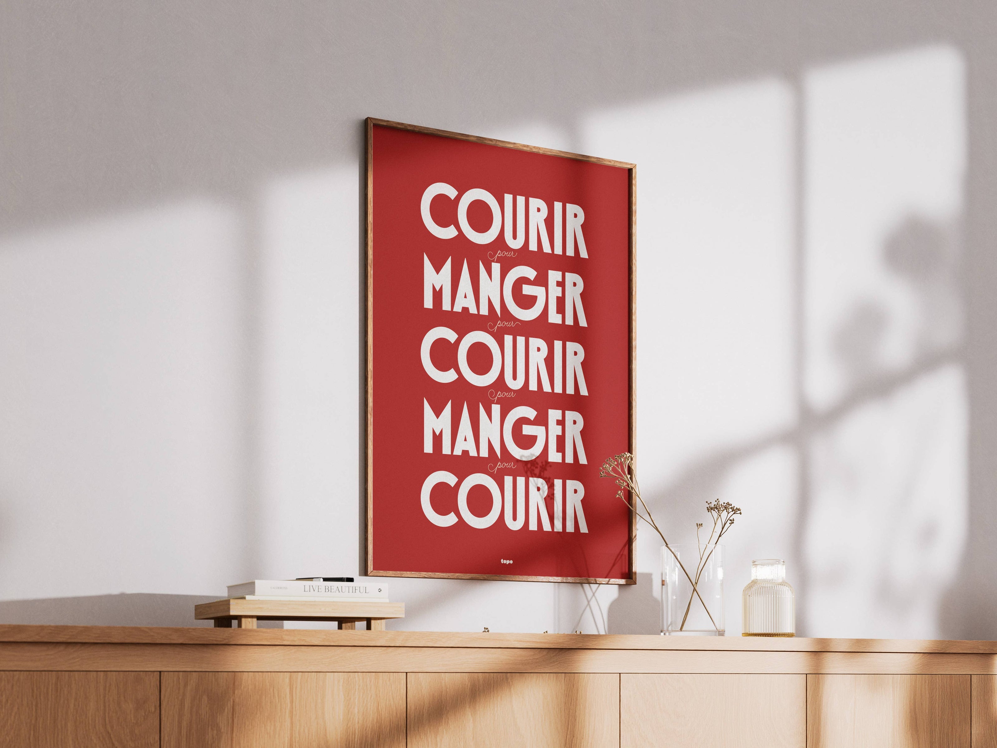 Affiche | Courir, pour manger… | Poster de running