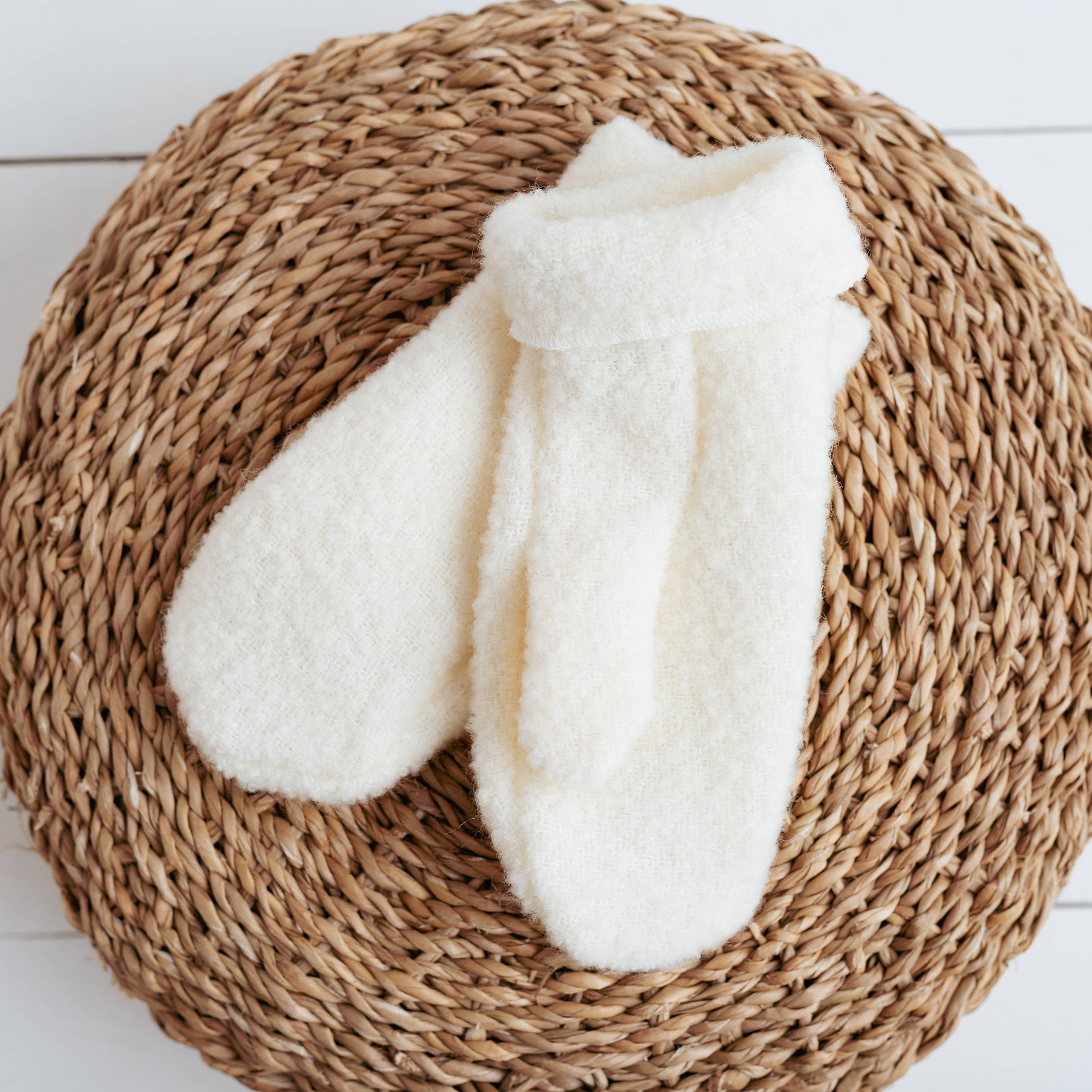 Gants en laine Boucle