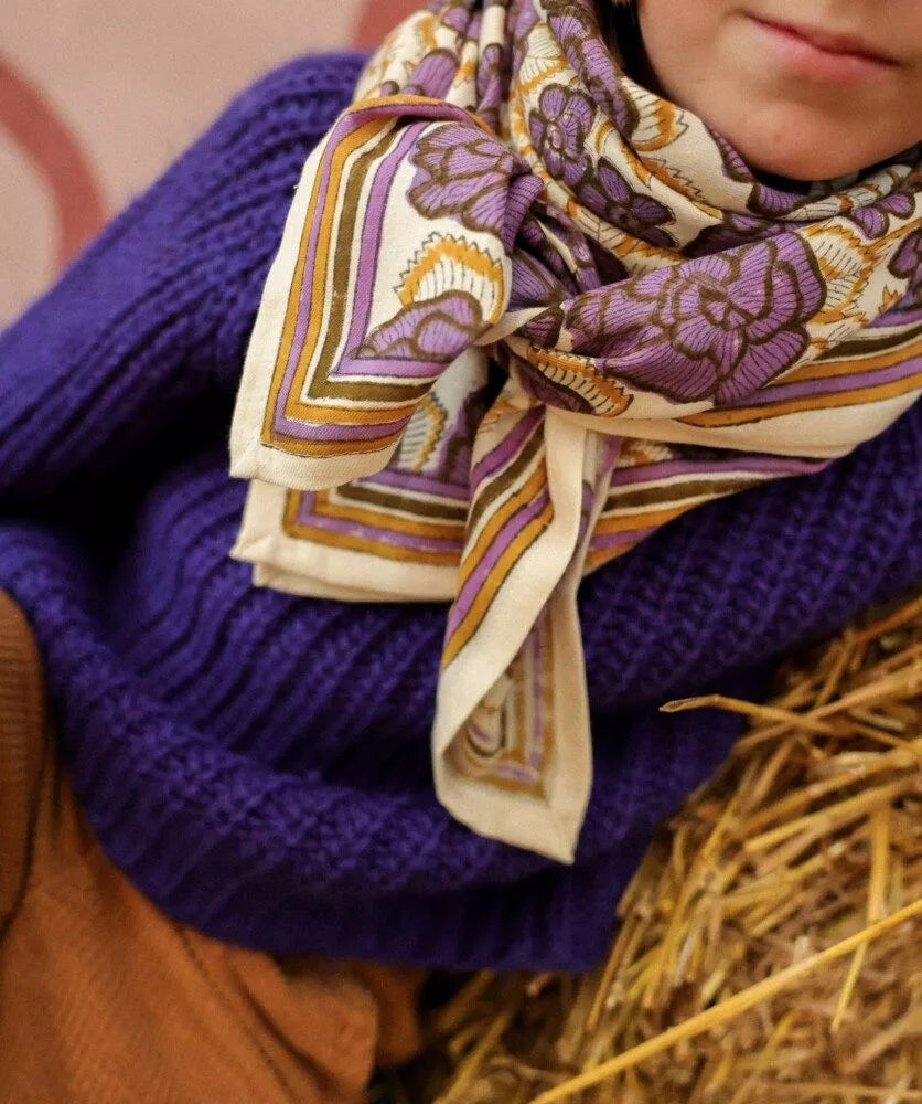 Grand Foulard | Georgia Purple