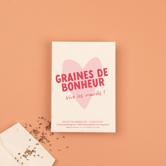 Graines de bonheur - Sachet de graines de Coquelicot