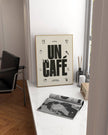 Affiche | D’Abord, Un Café | Poster Typographique