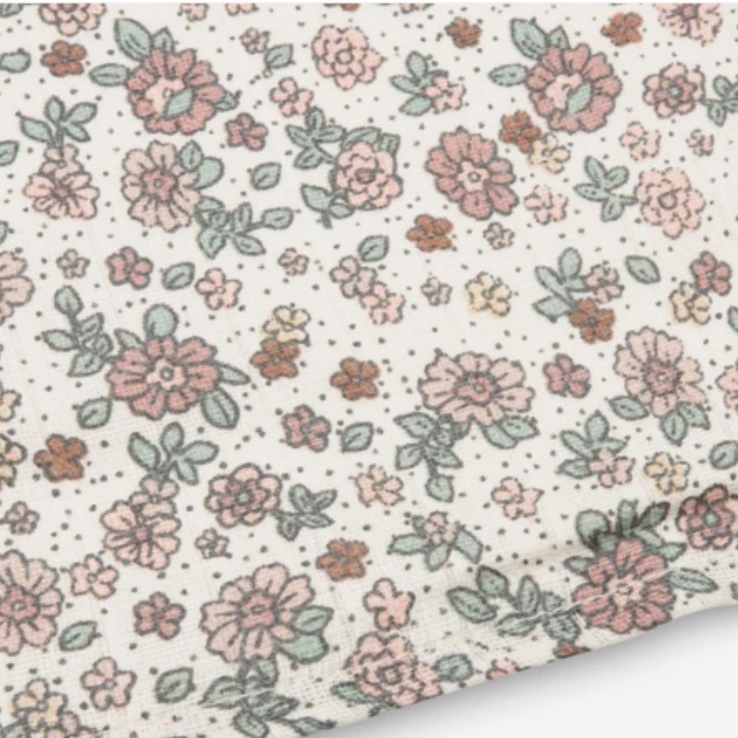 Lot 2 Grands Langes | Gaze de coton Retro Flowers