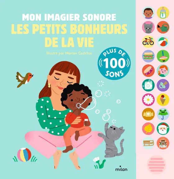 Livre | Mon imagier sonore | Les petits bonheur de la vie