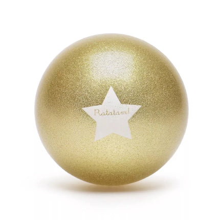 Ballon 15cm dore paillette