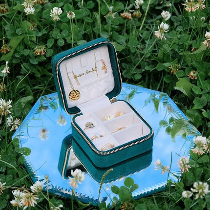 Boite a bijoux de voyage Corinne vert