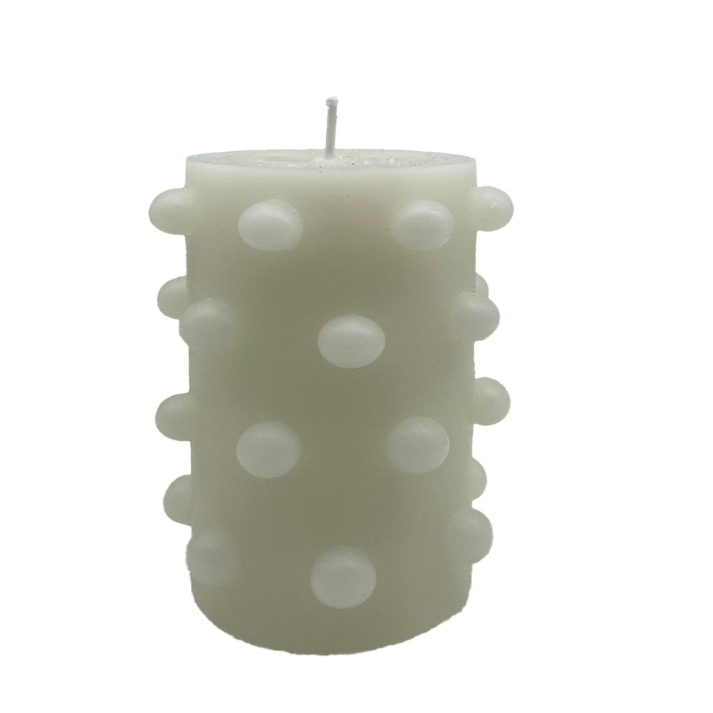 Bougie perlee blanc