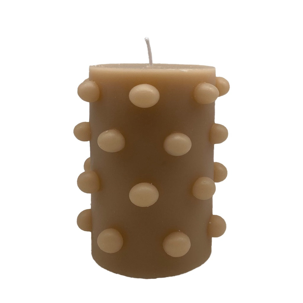 Bougie perlee beige