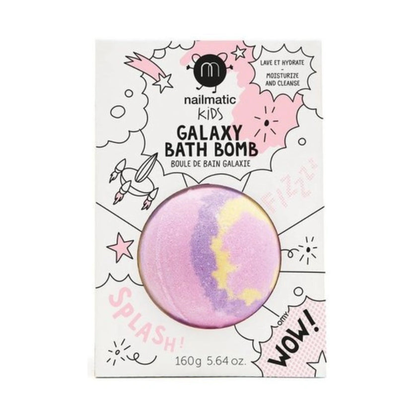 Boule de bain galaxy rose jaune violet
