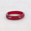 Bracelet Jonc | Résine Colorée rouge foncee