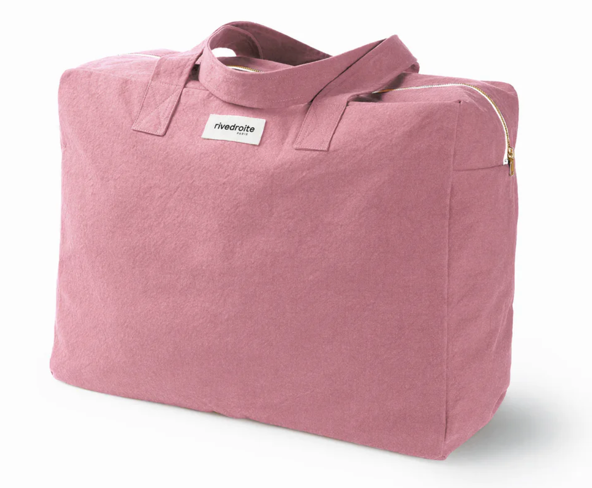 ELZÉVIR LE GRAND SAC WEEKEND Coton recyclé bois de rose