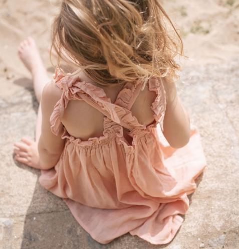 Robe de plage | Joy rose