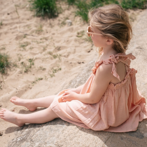 Robe de plage | Joy rose