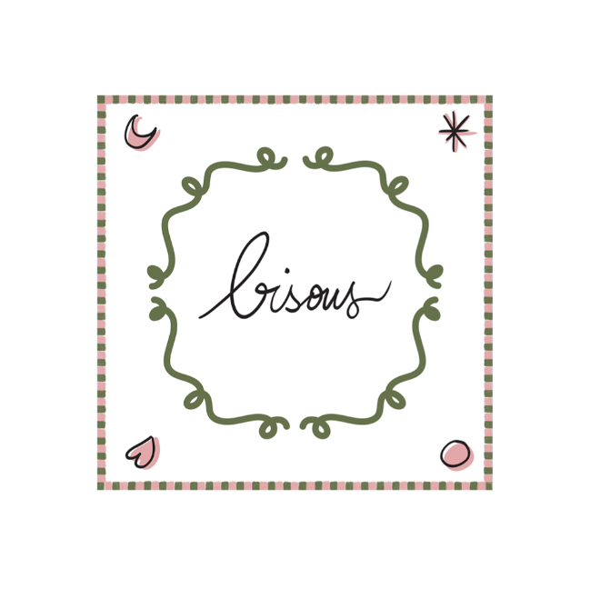 Serviettes papier | Bisou kaki