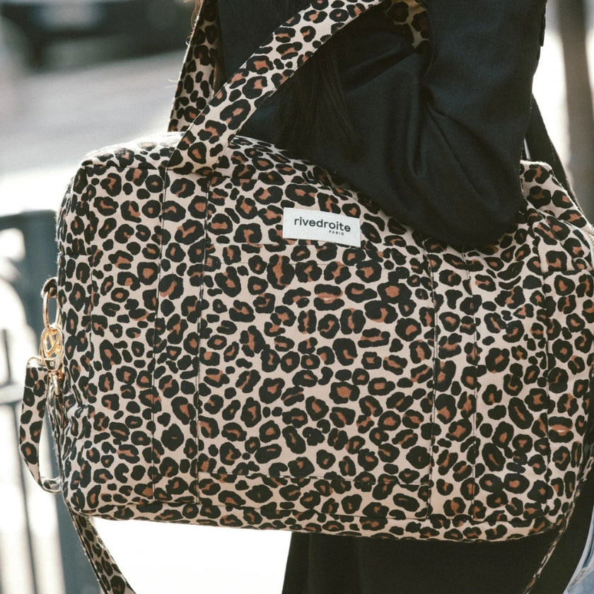 Darcy sac a langer léopard beige