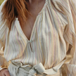 Blouse Enara | Rayures Lurex