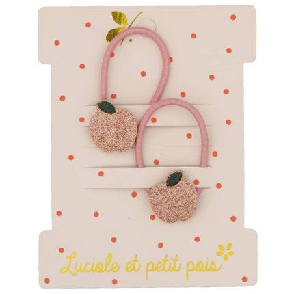 Elastique mini pomme rose