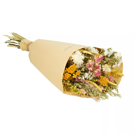 Fleurs séchées Field Bouquet Rose Limonade