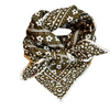 Foulard léopard Mon grand indispensable green flower
