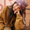 Grand foulard manon purple