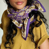 Grand foulard manon purple