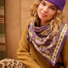 Grand foulard manon purple