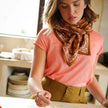 Grand foulard punam camel