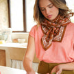 Grand foulard punam camel