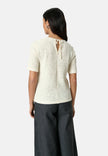 Blouse dentelle crème 