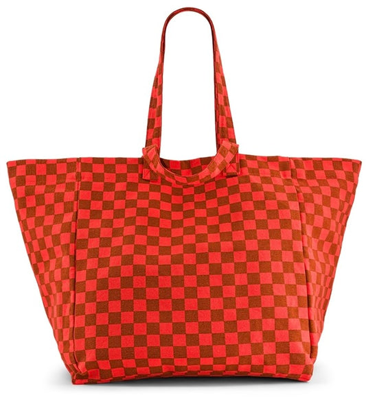 Sac Cabas Elisa | Damier Corail