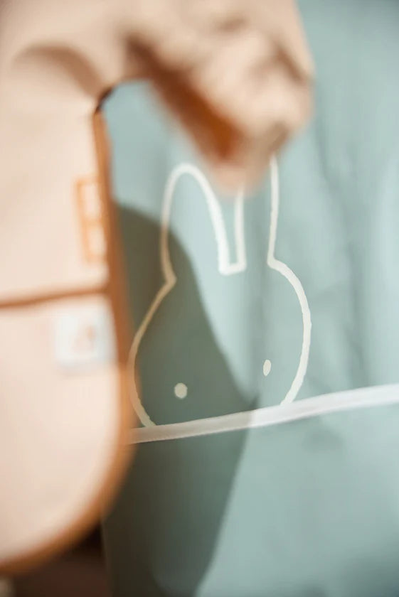 Bavoir à Manches Imperméable | Miffy Peekaboo Sea Green